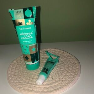 Sweet & Shimmer Whipped Vanilla Body Lotion and Lip Balm Set